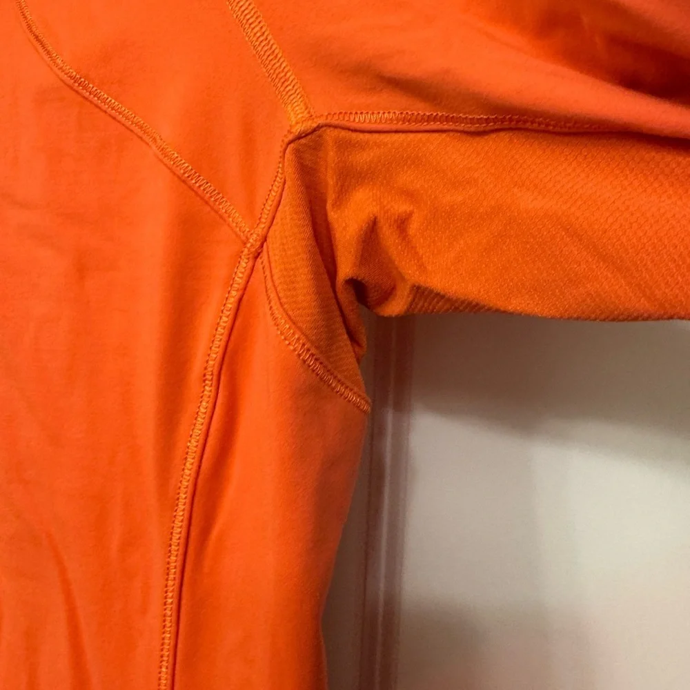 Lululemon Race With Grace 1/2 Zip Pullover *size 8 orange*